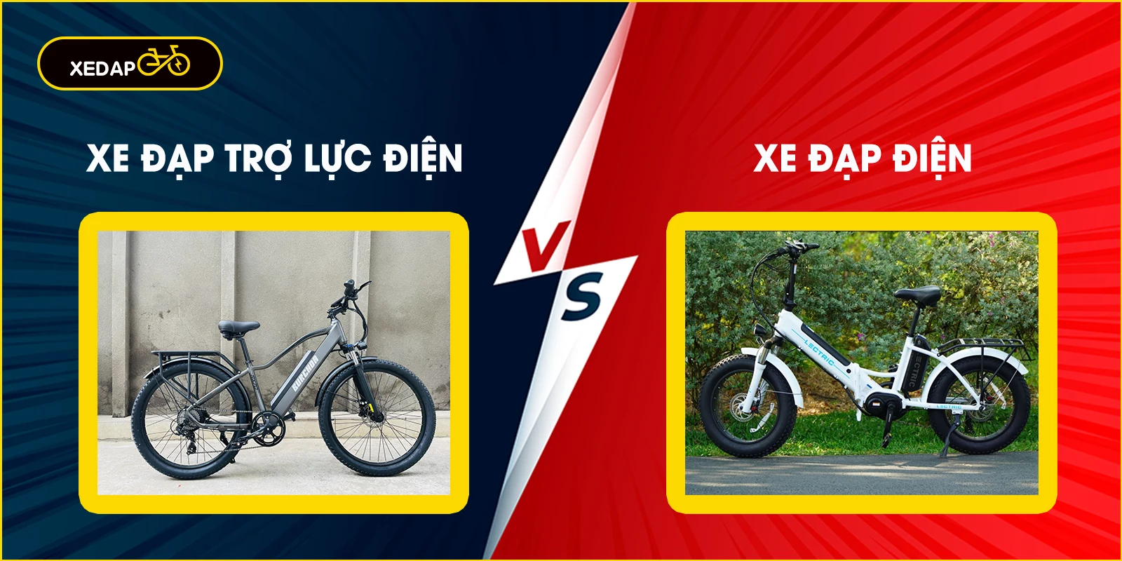 So sánh sự khác nhau giữa xe đạp điện và xe đạp trợ lực điện